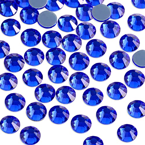 Beadsland Hotfix Rhinestones, 1440pcs Flatback Crystal Rhinestones for Crafts Clothes DIY Decorations, Sapphire, SS20, 4.6-4.8mm - Image 2