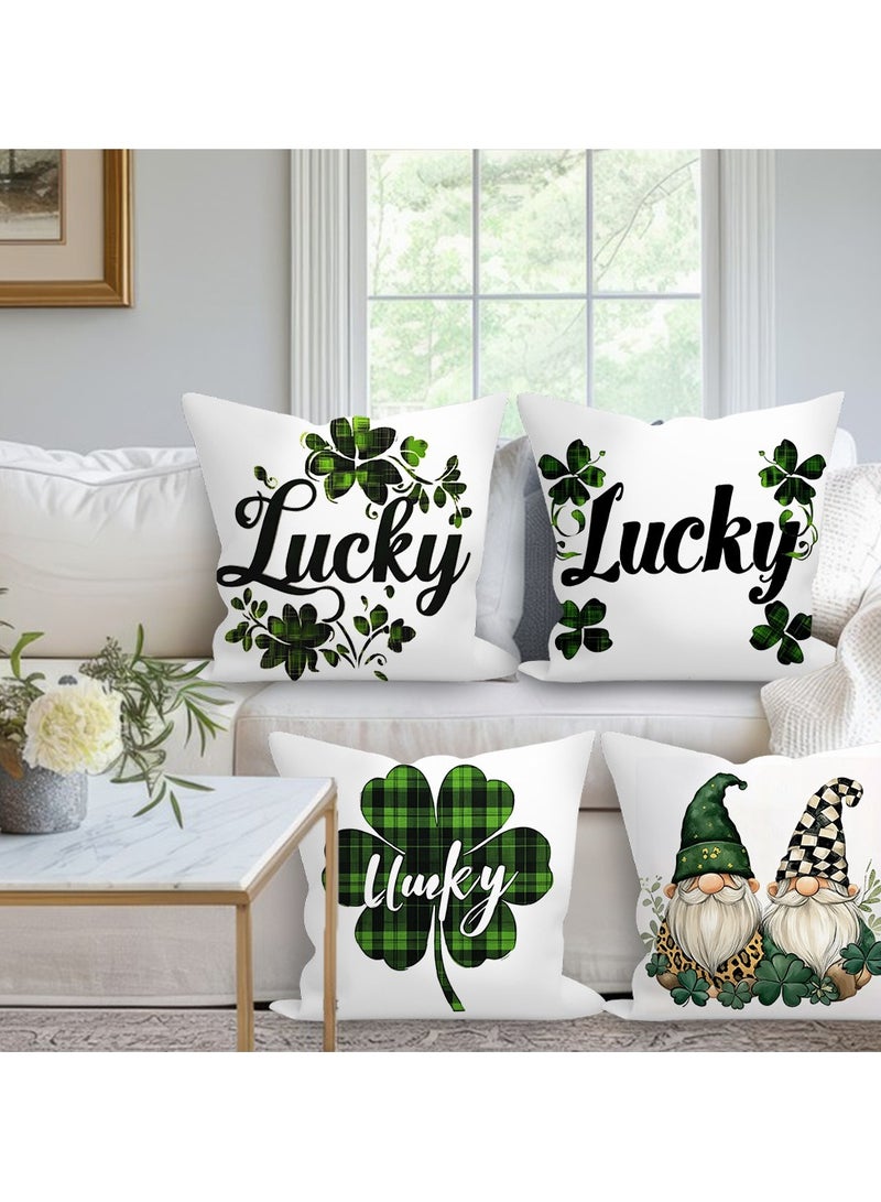 general Pillowcase 4-pack, 18x18", cushion cover Square linen Modern abstract geometric style home décor, sofa, car, bedroom, living room decorative pillowcase - Image 2