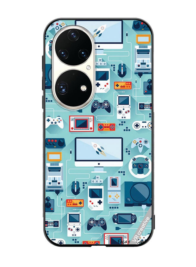 VR CREATIVE Protective Case Cover For Huawei P50 Pro Technolgu Items Design Multicolour - Image 1