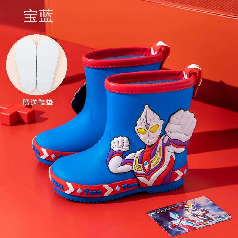 Ultraman Children'S Rain Boots Boys Rubber Shoes Water Shoes Children Overshoes Baby Boys Waterproof Large Children'S Rain Boots - Image 4