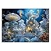 BBOLDIN Magic Ocean Mushrooms Castle Puzzles for Adults 1000 Pieces Nature Fantasy Fish Jellyfish Art Jigsaw Puzzles Impossible Hard Challenging Puzzle - Image 4
