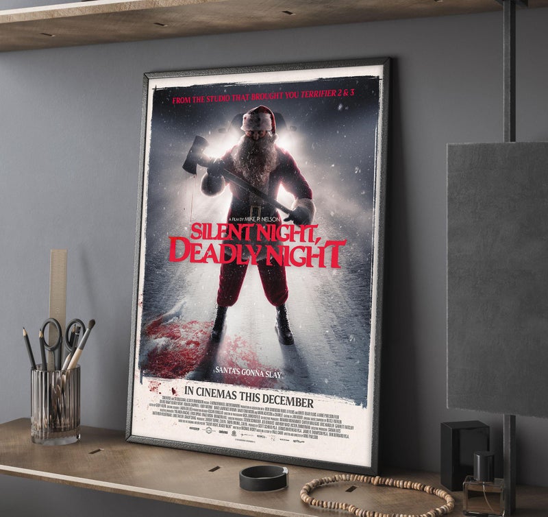 TNESSENTIAL Silent Night, Deadly Night Movie Poster, High Quality Canvas Prints, Wall Art, Home Decor, Perfect Gift, Unframed Poster - Image 1