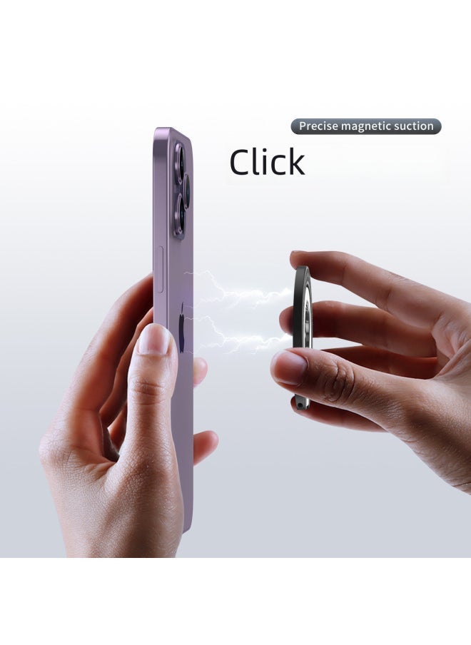 Magsafe Magnetic Mobile Phone Ring Bracket Metal Desktop Bracket Alloy Material Ultra-thin Modeling Direct Supply-Color:089 Blue - Image 3