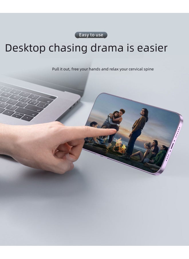 Magsafe Magnetic Mobile Phone Ring Bracket Metal Desktop Bracket Alloy Material Ultra-thin Modeling Direct Supply-Color:089 Blue - Image 4