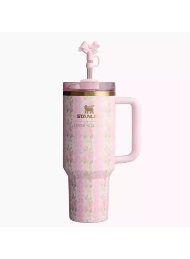 Stanley Cup X LoveShackFancy limited edition Blooming Hairloom made of 40 oz stainless steel - Image 1