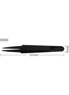 Hobi Mekatronik Hobby Mechatronics Precision Electronic Tweezers Antistatic Carbon FIBER(93303)  - Image 4