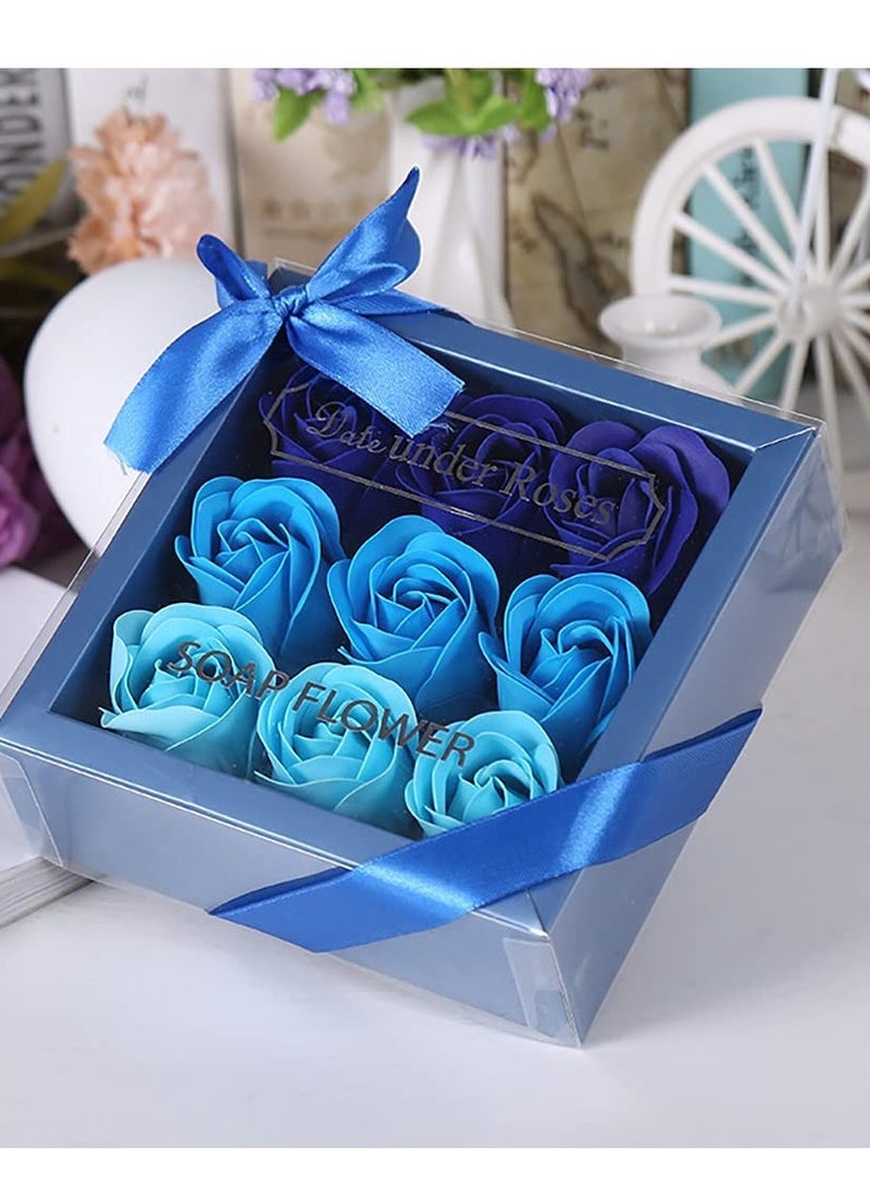 SYOSI 4 Boxes Floral Scented Bath Soap Rose Flower Petals 36 Pcs Total Plant Essential Oil Rose Soap Petals in Gift Box for Anniversary Birthday Wedding Valentine’s Day Mother’s Day - Image 2