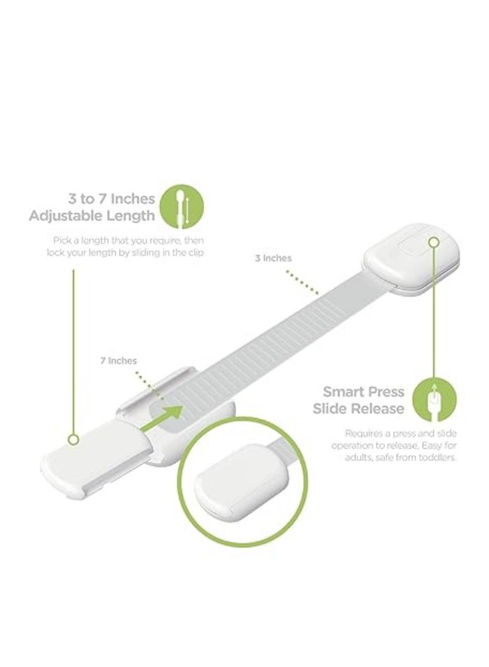 Baby Locks (8-Pack) Child Safety Cabinet Proofing - Safe Quick and Easy 3M Adhesive Cabinet Drawer Door Latches No Screws  Magnets Multi-Purpose for Furniture Kitchen Ovens Toilet Seats - Image 2