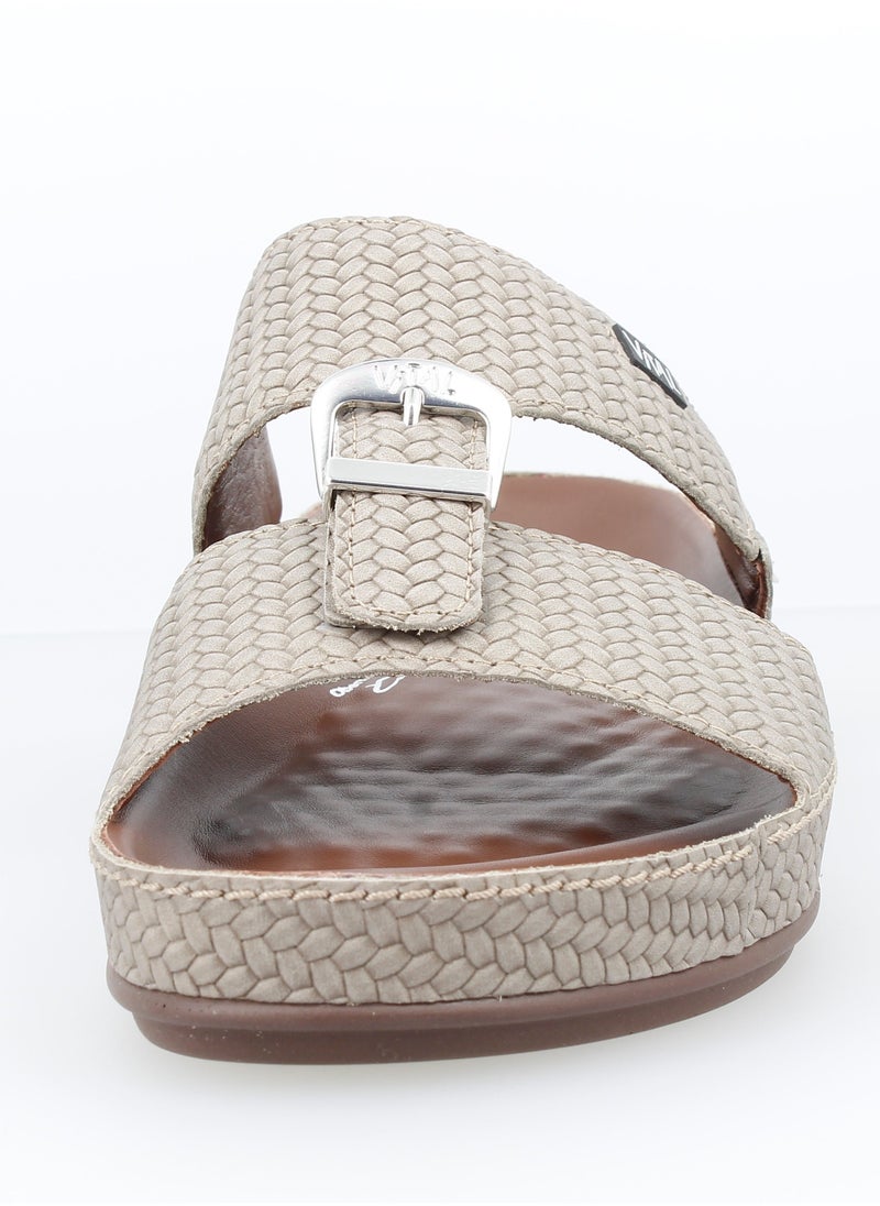 VITAL - 148-1018 Vital Mens Sandals Vitallo Country 74007B41596 Taupe - Image 1