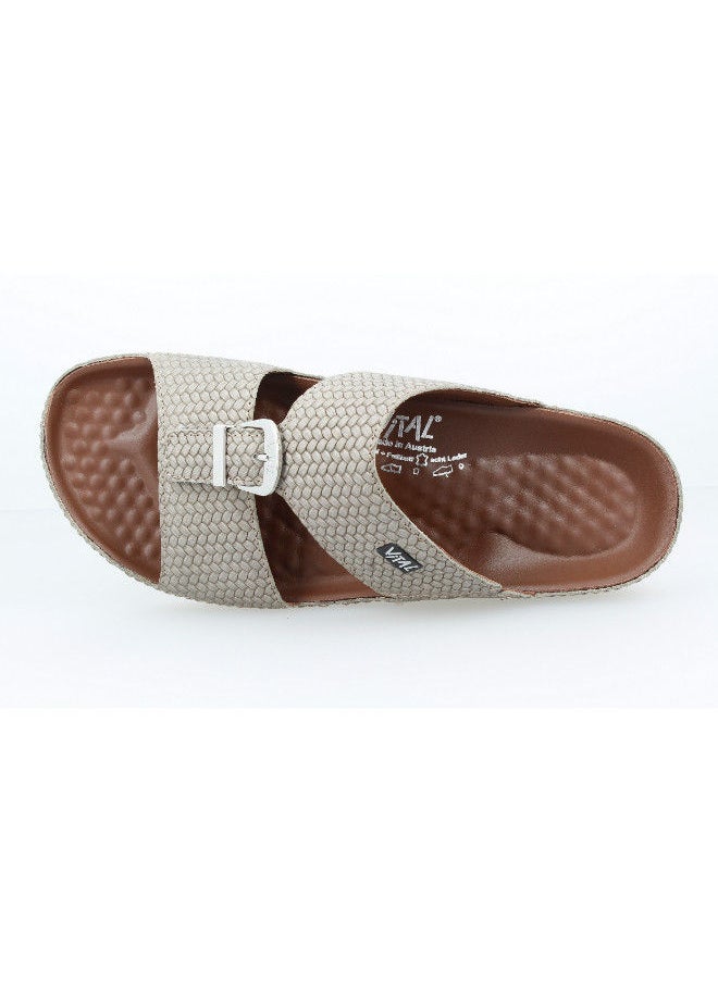 VITAL - 148-1018 Vital Mens Sandals Vitallo Country 74007B41596 Taupe - Image 1