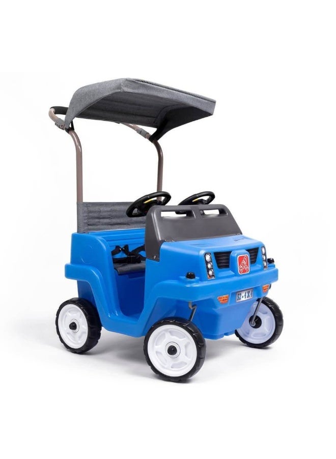 Step2 Side-by-Side 2-Seater SUV Push-around Ride-on (Blue) - Image 1