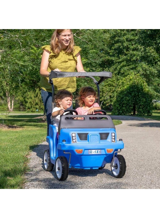 Step2 Side-by-Side 2-Seater SUV Push-around Ride-on (Blue) - Image 2