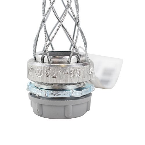 Leviton 3/4-Inch, Straight, Male, Steel Body, Wide-Range Strain-Relief, .520, .730 Cord Range, L7504 - Image 2