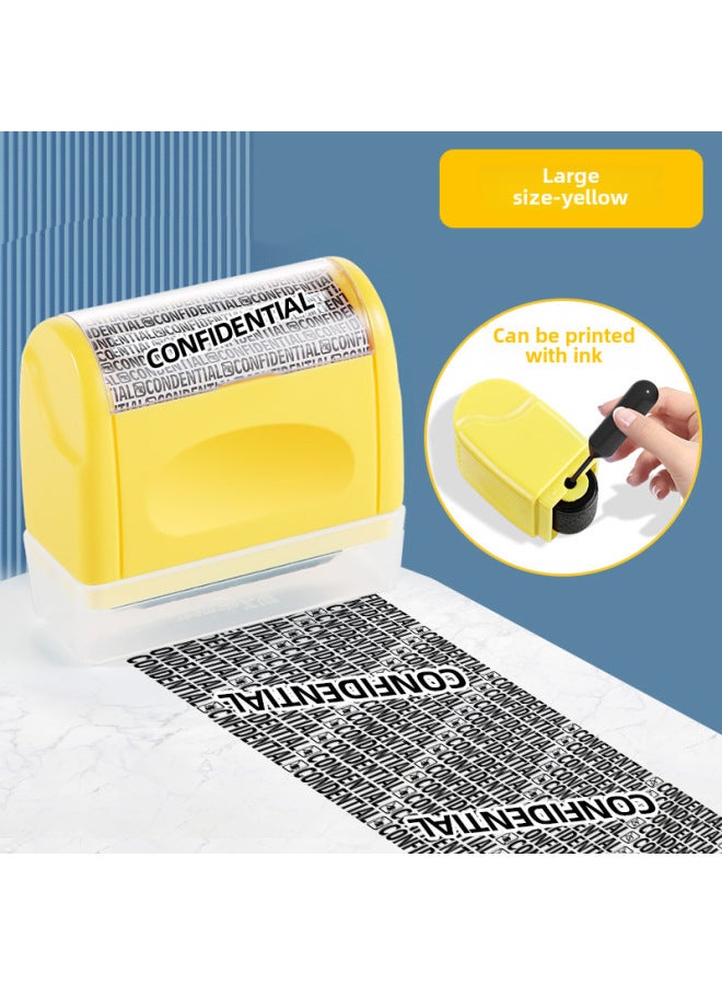 Roller-type Security Seal Random Code Privacy Seal Original Seal Oil Express Daub Pen Anti-leak Cover Information - Image 1