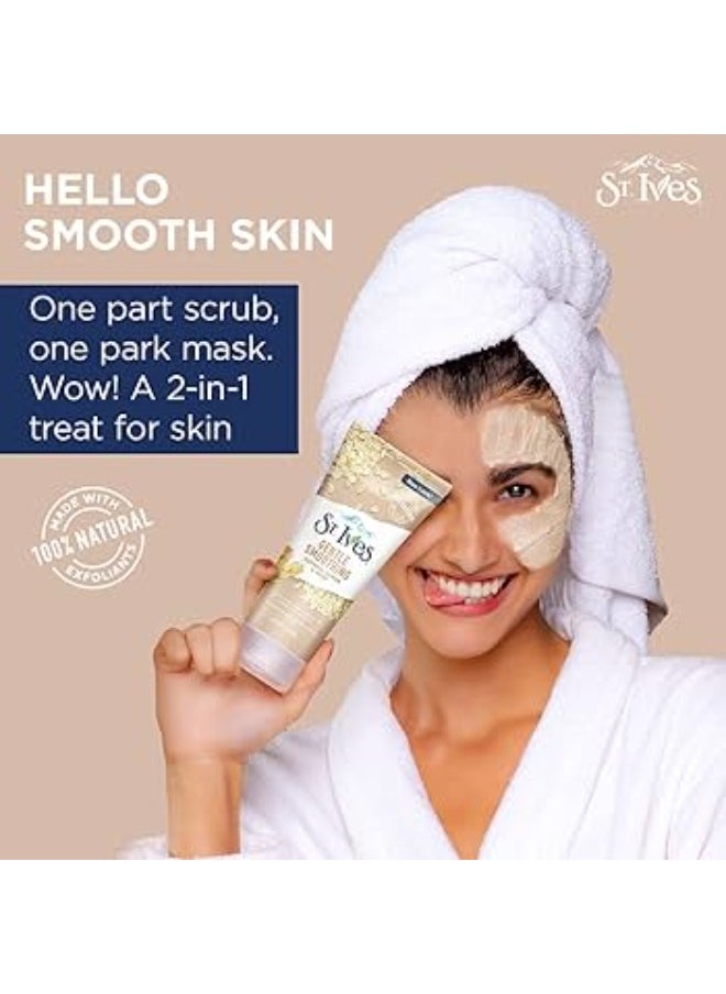 St. Ives Gentle Smoothing Face Scrub and Mask, Oatmeal