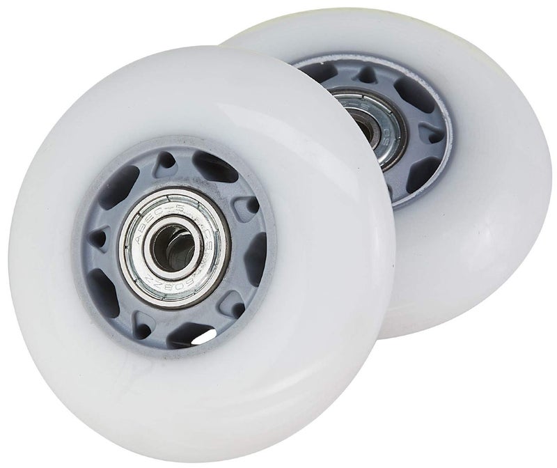 RipStik Casterboard Replacement Wheel Set 76 mm w/ bearings (Silver-Gray/White) - Image 4
