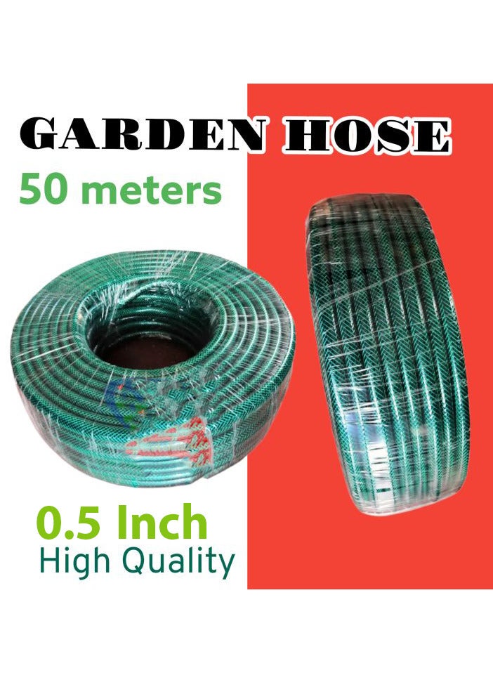 Garden Hose 1/2 Inch Size 50 Meters Green Heavy Duty - Image 2