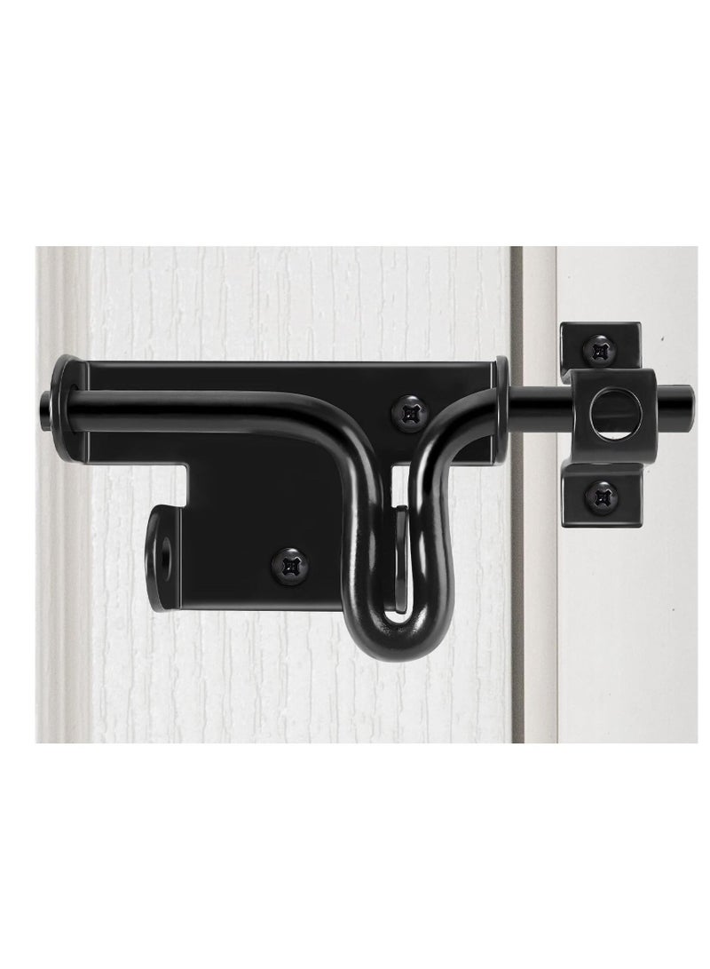 Y&D Sliding Door Bolt, Lock Bolt Gate Latch, Heavy Duty Fence Slide Latches Outdoor for Bathroom Toilet Garden Shed Doors, Wooden Yard Barn  - Image 1
