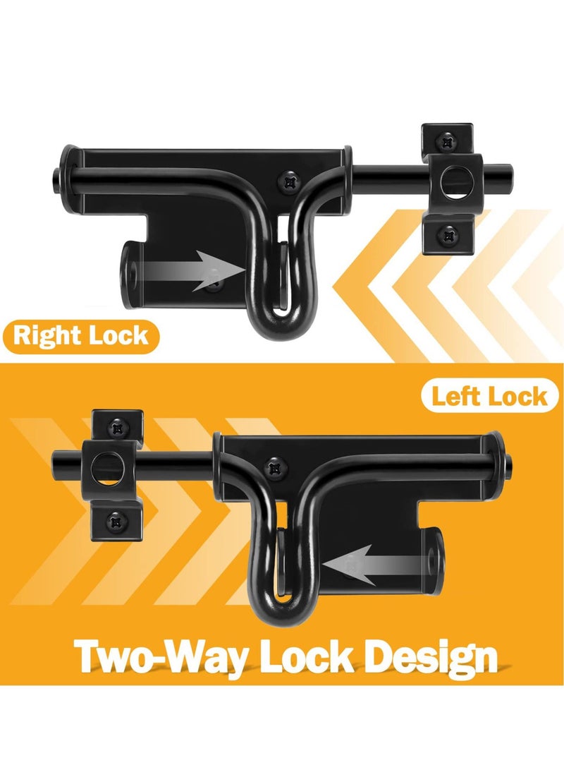 Y&D Sliding Door Bolt, Lock Bolt Gate Latch, Heavy Duty Fence Slide Latches Outdoor for Bathroom Toilet Garden Shed Doors, Wooden Yard Barn  - Image 3
