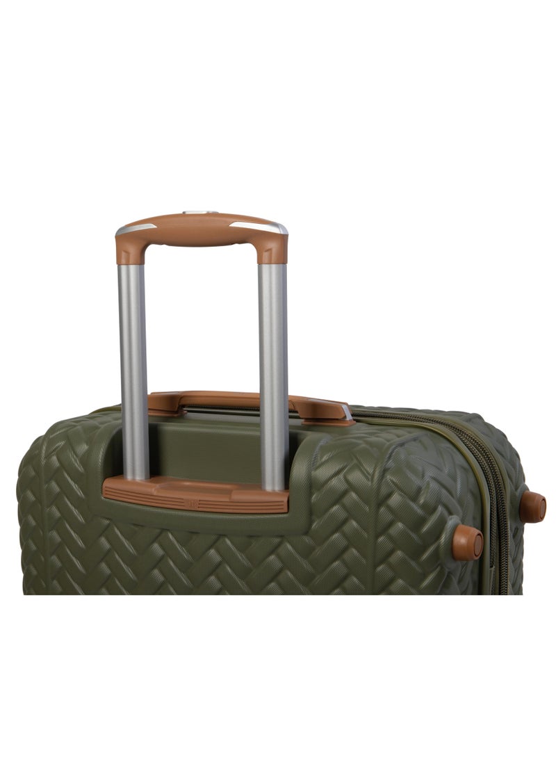 it Luggage - it luggage Eco-Entwine, Unisex ABS Material Hard Case Luggage, 8x360 degree Spinner Wheels Trolley, Expander Trolley Bag, TSA Type lock, 16-3031E08 - Large suitcase, Color Olive - Image 1