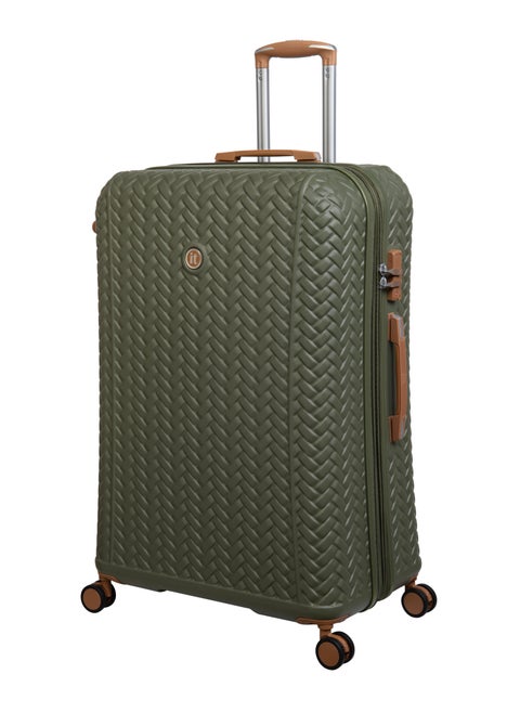 it luggage Eco-Entwine, Unisex ABS Material Hard Case Luggage, 8x360 degree Spinner Wheels Trolley, Expander Trolley Bag, TSA Type lock, 16-3031E08 - Large suitcase, Color Olive