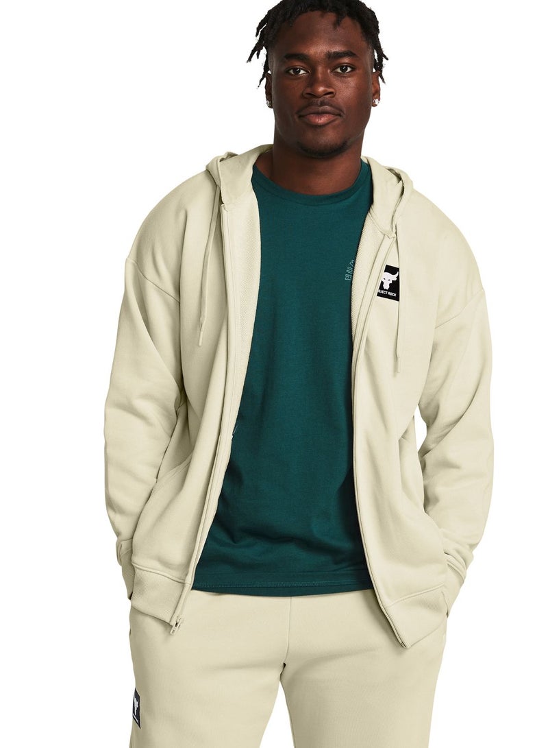 UNDER ARMOUR Project Rock 6M Terry Full Zip Hoodie  - Image 1