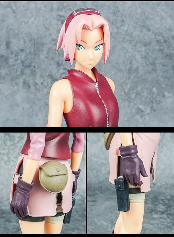 هالامودو مجموعة النينجا ناروتو الظل تعيين ساكورا دمية الديكور - Image 3