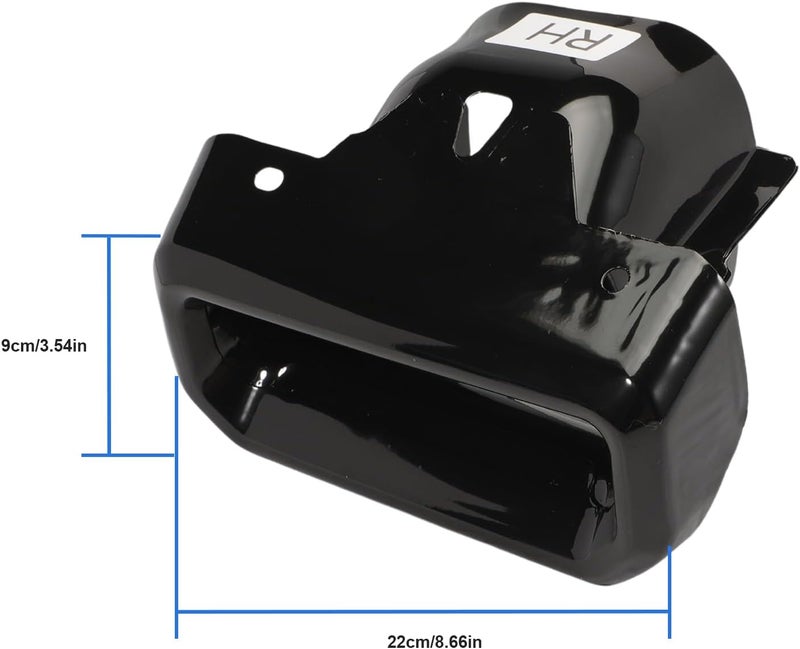 Anlseiod 1 Pair Black Exhaust Tips Bezels for Silverado Sierra 2019-2024 - Image 3