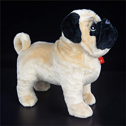 TAMMYFLYFLY Pugsly Pug Plush Stuffed Animal Puppy Dog 12 inches Brown - Image 5
