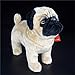 TAMMYFLYFLY Pugsly Pug Plush Stuffed Animal Puppy Dog 12 inches Brown - Image 4