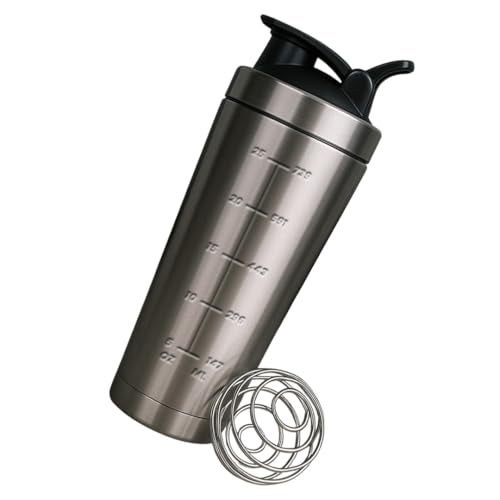 Giftana Stainless Steel Gym Shaker Bottles for Pre-Post Workout Steel Shaker, Protein Shaker Bottle with Leak-Proof with Knob, Sipper Bottle BPA-Free, Gym Shaker 750ml - Image 1