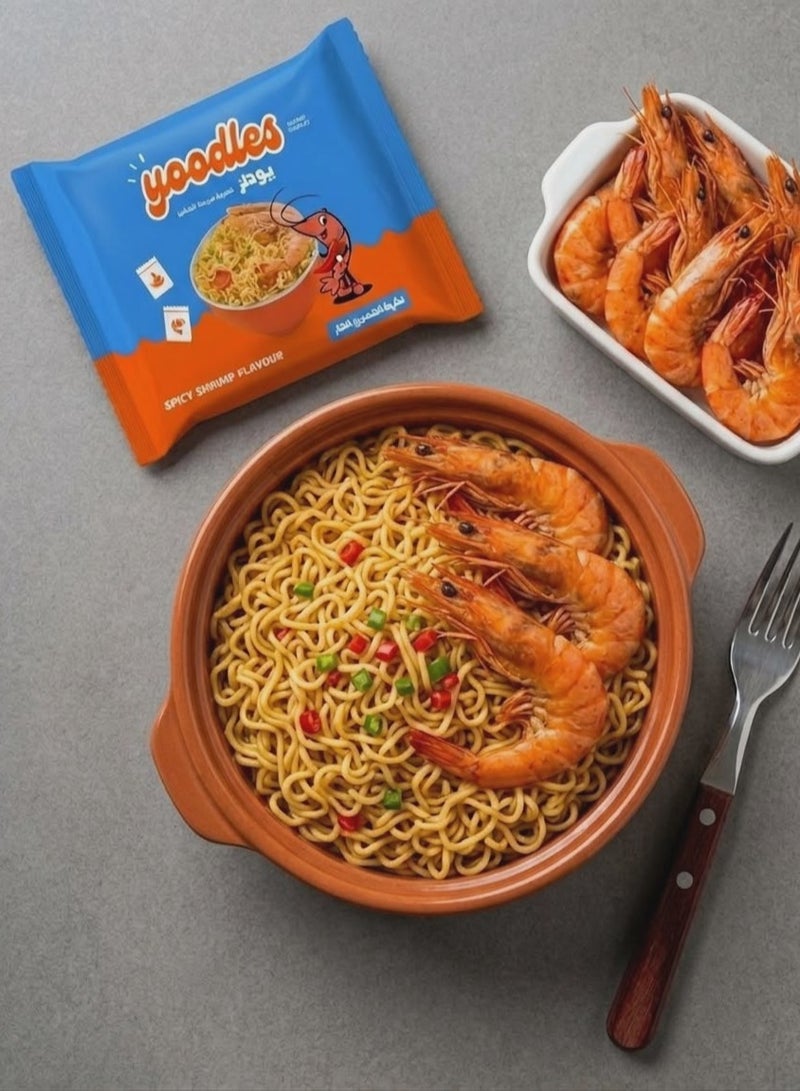 يودلز نودلز سريعة التحضير بنكهة الجمبري الحار - عرض 10 أكياس - Image 2