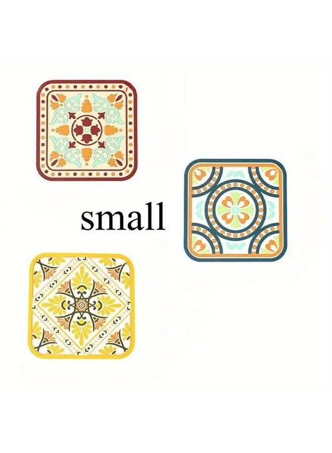 Random Color Vintage Style PVC Coaster Set For Cups Pots Holiday Christmas Gift - Image 5