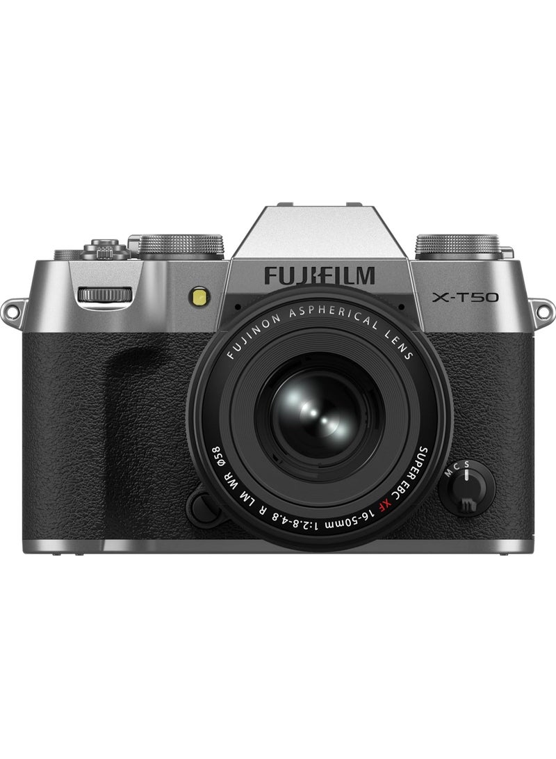 FUJIFILM X-T50 Mirrorless Digital Camera with XC 16-50mm Lens – 40.2MP Sensor, 6.2K Video, IBIS, Film Simulation Dial, AI Autofocus – Black Camera Kit - Image 5