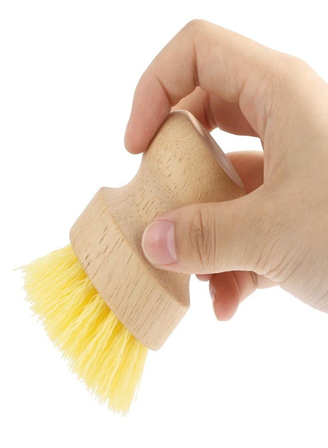 LoveBB 4-Pack Bamboo Dish Brush, Palm Brush Dish Scrubber with Nylon Bristles for Cleaning Pot, Pan, Kitchen Sink, Cookware & Vegetables - Image 5