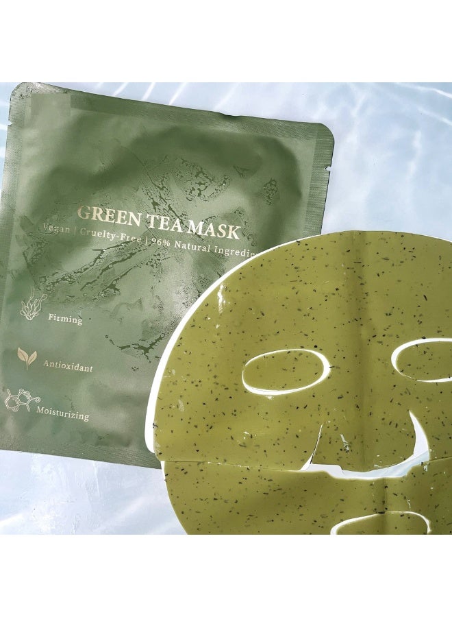 HFRUI Matcha Mask – Calming Peel Off Mask for Face – Deep Cleansing & Hydrating Green Tea Facial Mask for Smooth, Radiant Skin (4 units) - Image 3