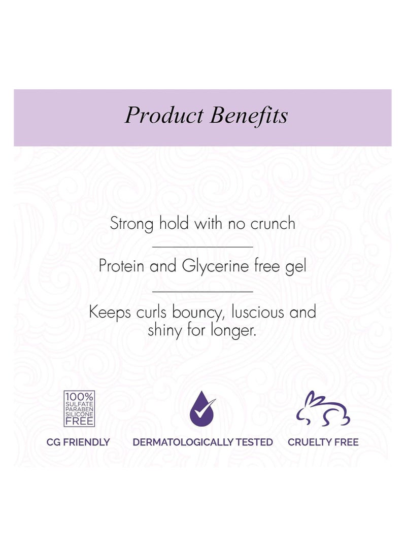 Curl Up Ultra Defining Hair Gel - Strong Hold Flaxseed Hair Gel - For Dry Frizzy, Wavy & Curly Hair - Sulphate Paraben & Silicone Free (100ml)  - Image 3
