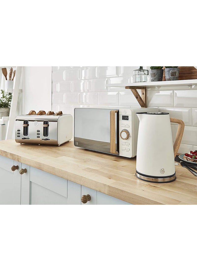 Swan Nordic Cordless Kettle White 1.7L  - Image 2