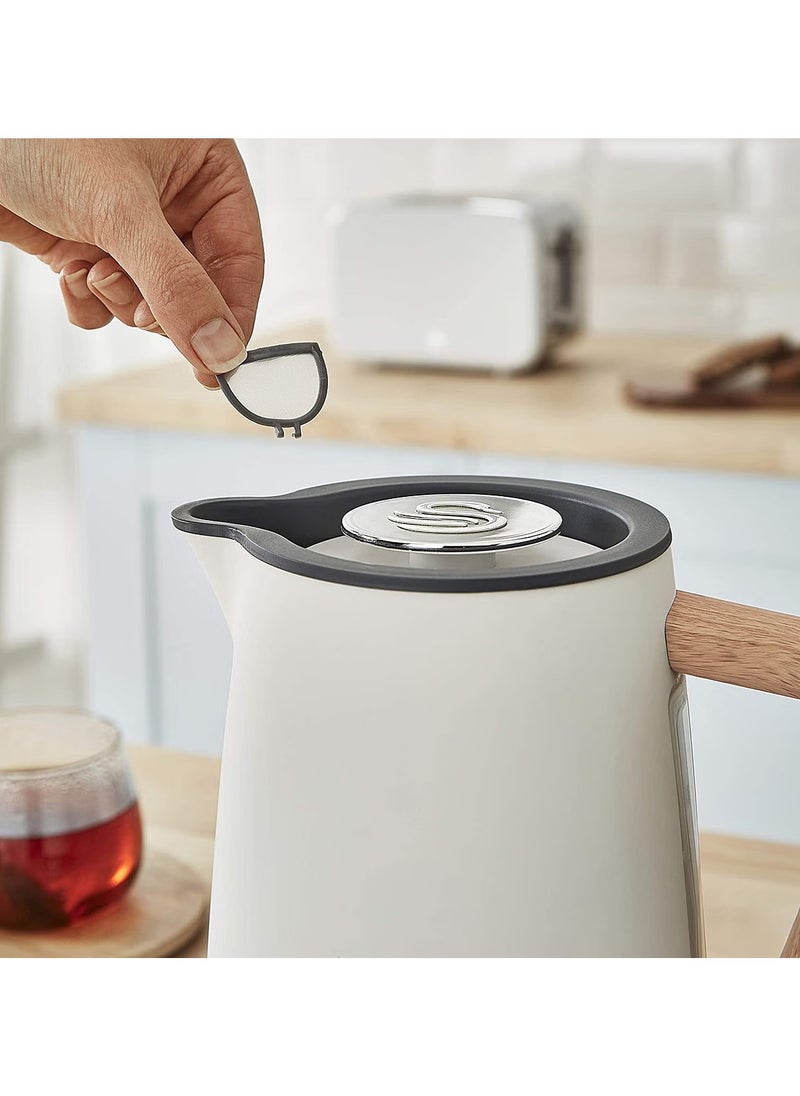 Swan Nordic Cordless Kettle White 1.7L  - Image 3