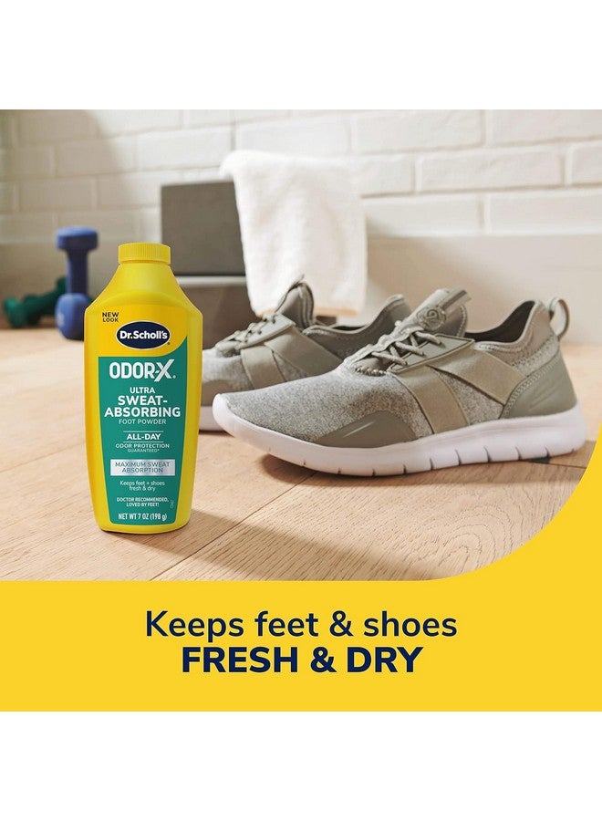 دكتور شولز بودرة دكتور شول للقدمين فائقة الامتصاص للعرق، 7 أونصة // أقصى امتصاص للعرق، حماية من الروائح الكريهة طوال اليوم، تحافظ على انتعاش القدمين وجفافهما - عبوة من قطعتين - Image 2