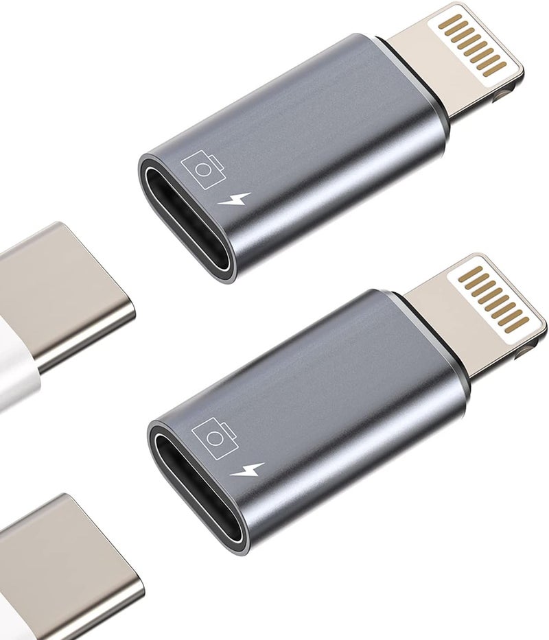 WASRUYI iPhone OTG Adapter USB C Female to Lightning Male(2Pack)Apple Charger Data Sync Dongle Type-c Camera Card Reader Flash Drive Keyboard Mouse U Disk Converter for 14 13 11 12 Pro Max Xr X Xs 8 7 Se Plus - Image 1