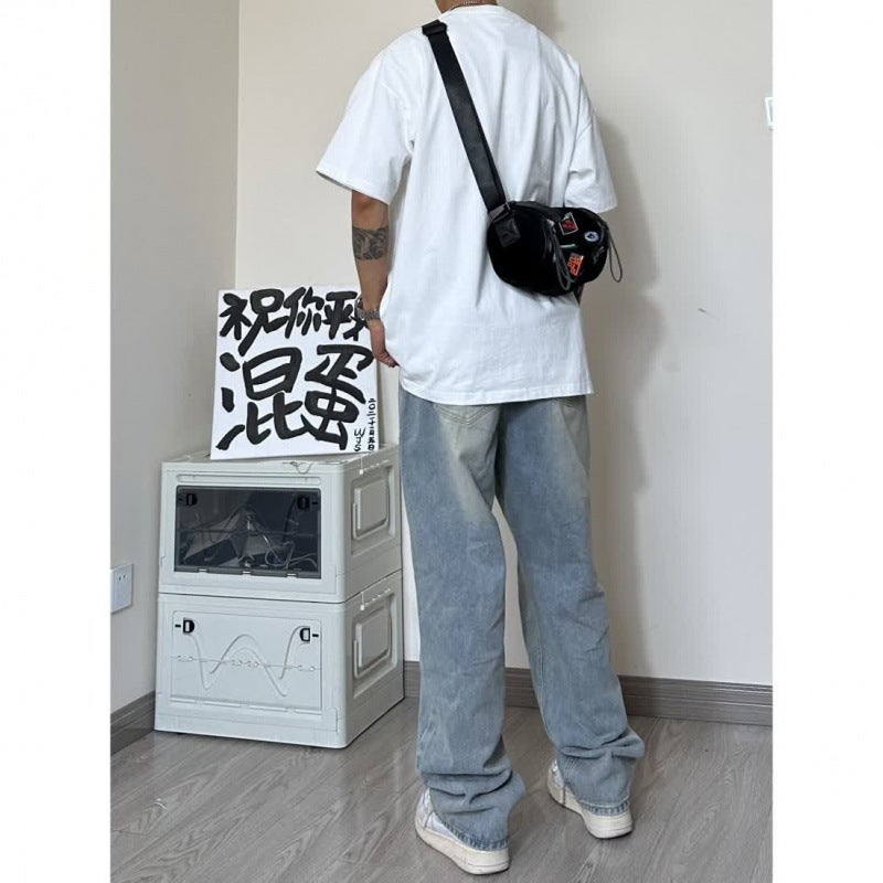 Unisex Casual Daily Denim Jeans - Image 2