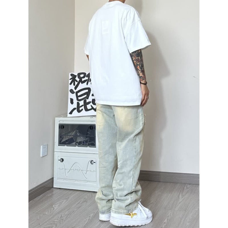 Unisex Casual Daily Denim Jeans - Image 4