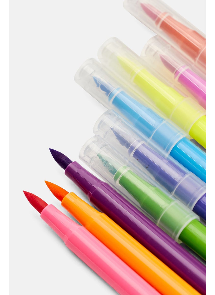 VOTUM Brilliant Brights 12 Watercolor Brush Pens, White  - Image 3