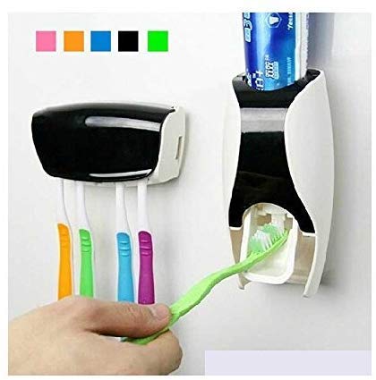 Vroxy Vroxy Automatic Toothpaste Dispenser Wall Mounted Hands Free Toothpaste Squeezer for Washroom Bathroom Multi Color - Image 4