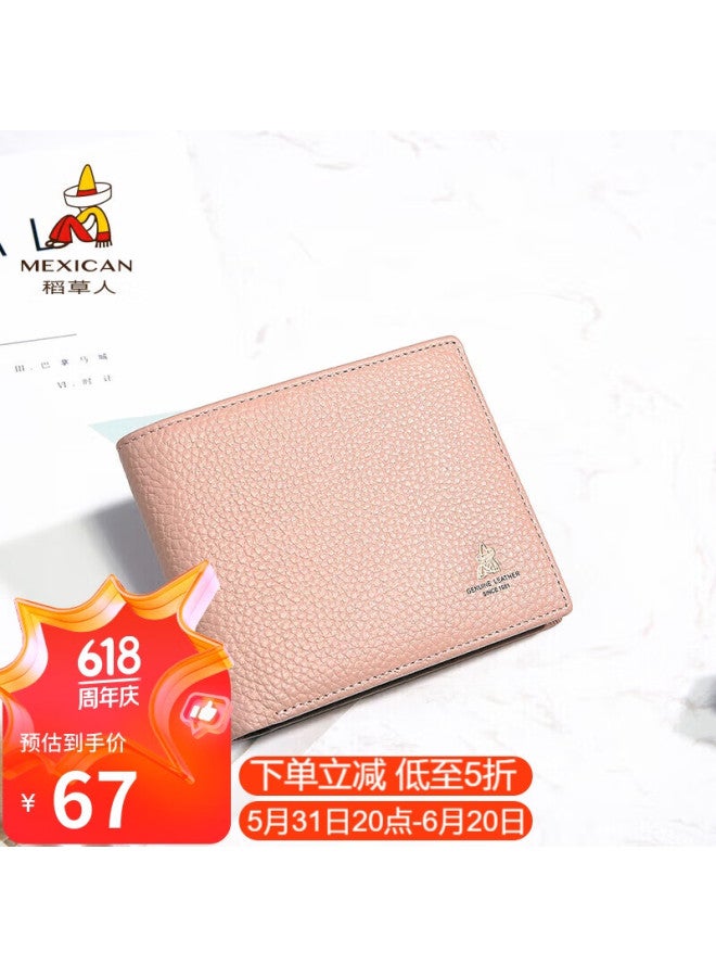 Scarecrow Wallet For Women, Short Style , Light Luxury Top-grain Leather, Small Purse, Birthday Gift, Qixi Festival Gift, Valentine's Day Gift For Girlfriend Or Wife - Image 1