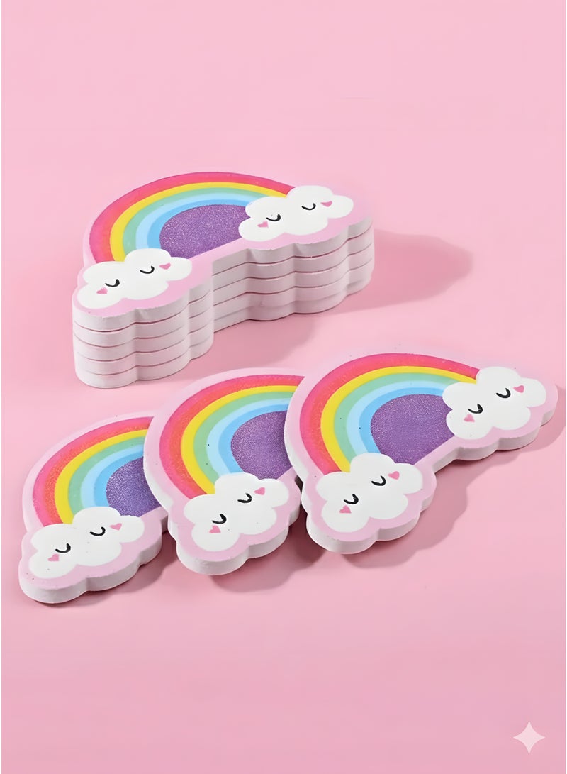 Shein 2Pcs Mini Rainbow and Cloud Nail File - Cute Portable Sanding and Shaping Buffer for Nails - Image 1