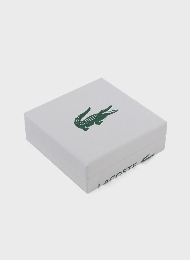 LACOSTE Rokel Collection Leather Bracelet Green For Men - 2040284 - Image 5