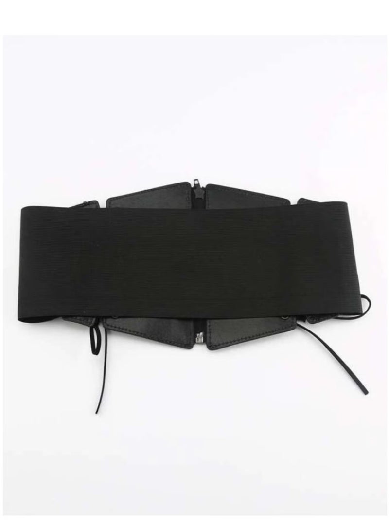 يا إلهي حزام واسع مع سحاب ورباط على الجانبين - Image 3