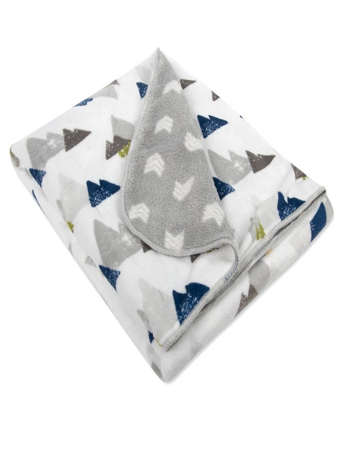 Baby Essentials Sherpa Fleece Baby Blankets for Boys and Girls - Colorful, Reversible Baby Blankets for Newborns, Infants, Toddlers, and Nursery (Mountains & Arrows) - Image 3